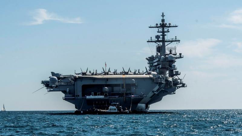 Both US carrier strike groups to stay in Middle East