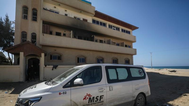 Doctors Without Borders says blast near Al Aqsa Hospital caused panic