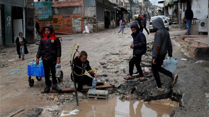 Israel denies evacuation in West Bank camp after water line destroyed