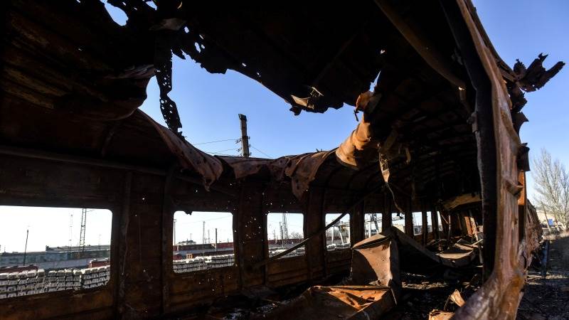 Russia destroys train carrying foreign arms used by Ukraine