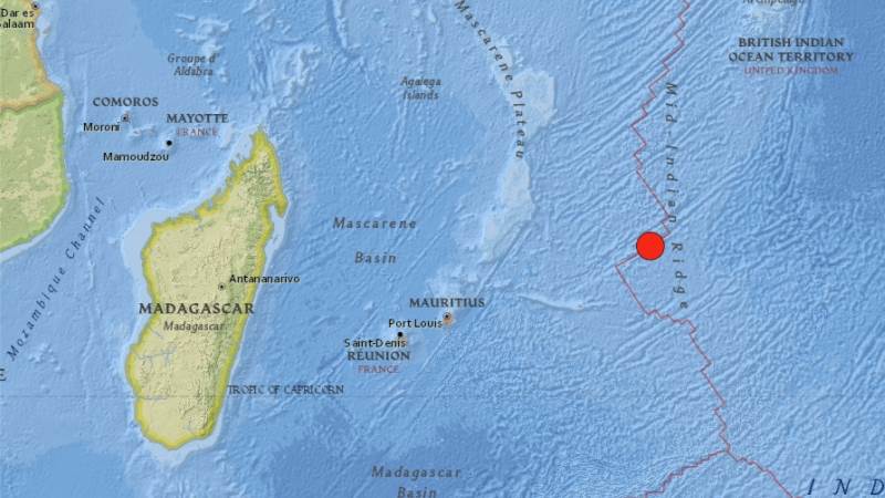 6.3-magnitude quake strikes near Mauritius