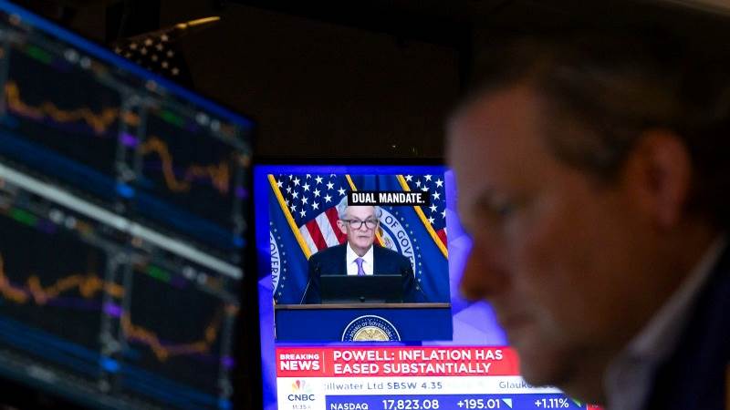 US closes mostly higher following Powell’s remarks