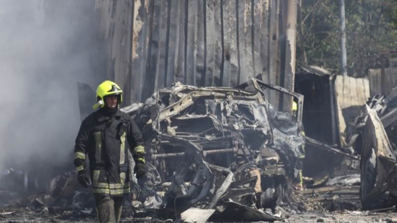 Ukraine drone attack causes fire in Russia’s Voronezh