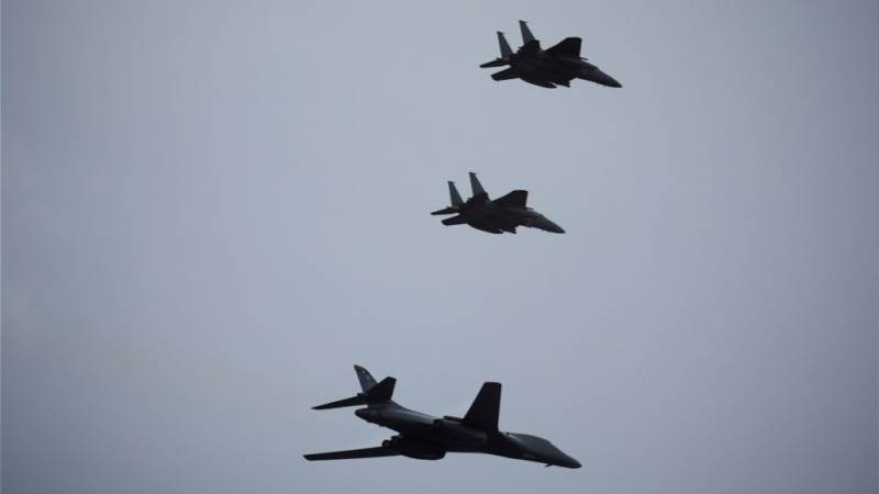 US B-1B bombers conduct joint drill with S. Korean air force