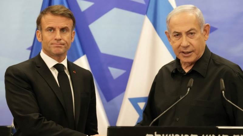 Macron calls for immediate halt to arms deliveries to Israel