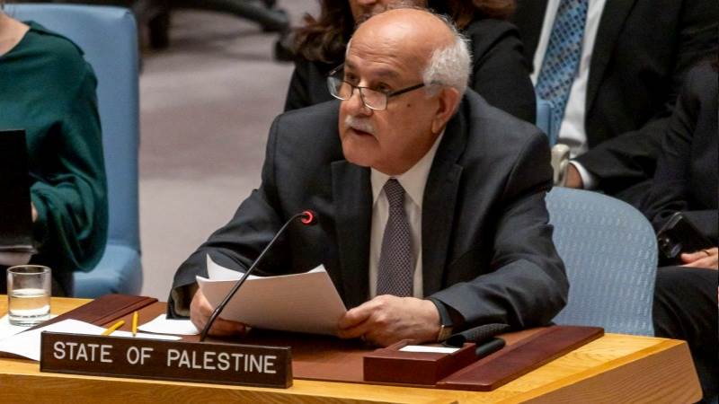 Palestinian envoy urges UNSC to act