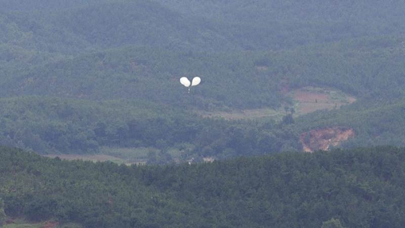 N. Korea sends more trash balloons to South