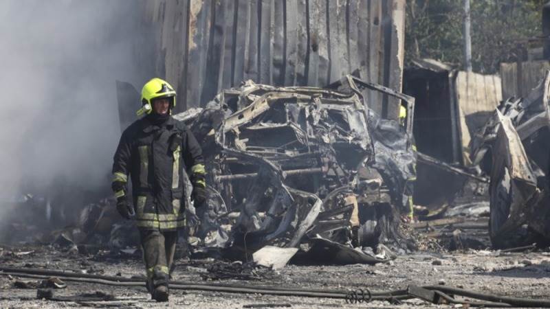 Ukrainian forces shell villages around Zaporizhia