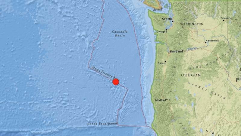 6.1-magnitude earthquake hits near Oregon coast