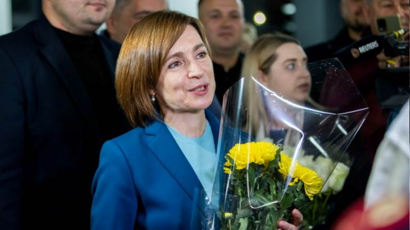 Moldova’s president Sandu on path to re-election