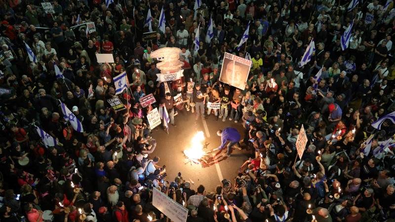 Protest erupt in Tel Aviv after Gallant’s sacking