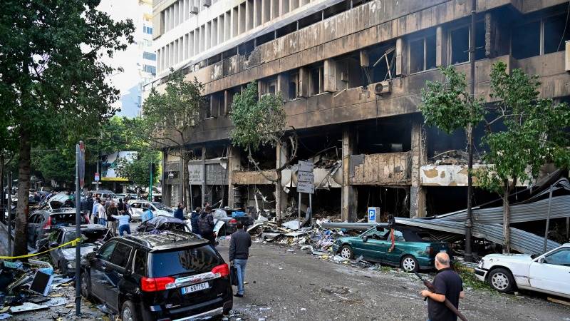 Israel hits central Beirut, Lebanese media says