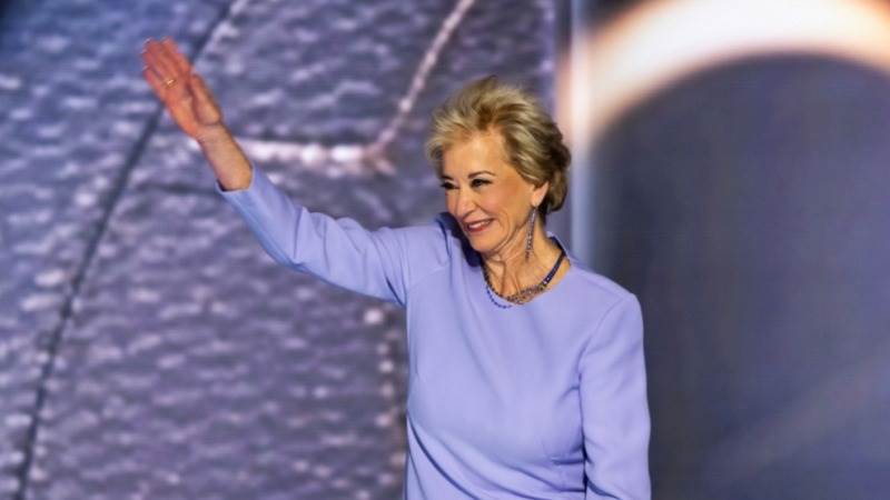 Trump picks Linda McMahon as secretary of education