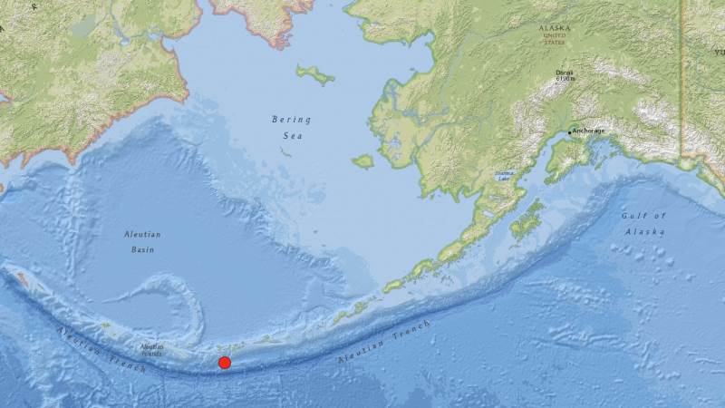 5.7-magnitude quake hits near Adak Island in Alaska