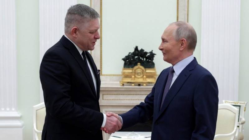 Putin and Fico meet in Kremlin for 1st time since 2016