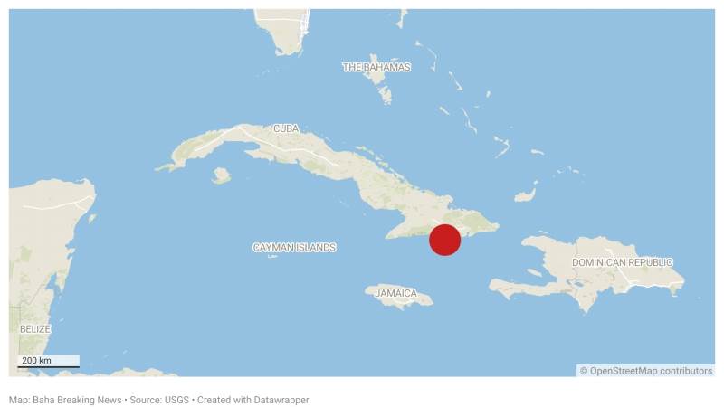 5.9-magnitude earthquake hits near Cuban coast