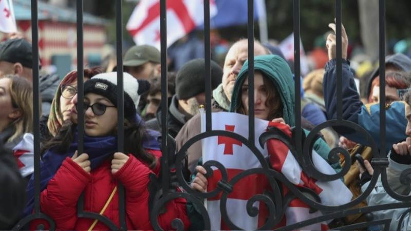 Thousands protest in Georgia after Kavelashvili inauguration