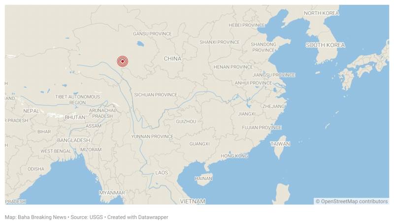 5.7-magnitude quake shakes China’s Qinghai