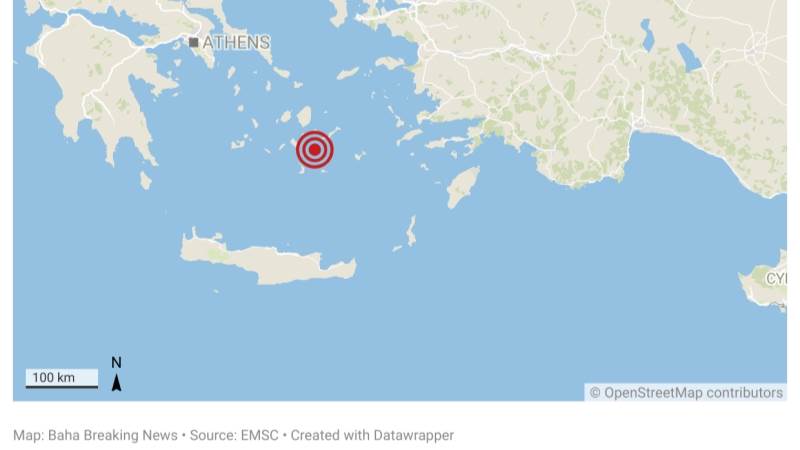 5.0-magnitude earthquake shakes Greek islands