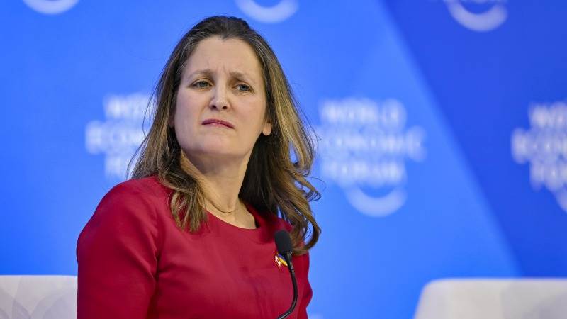 Freeland warns tariffs threaten US AI leadership