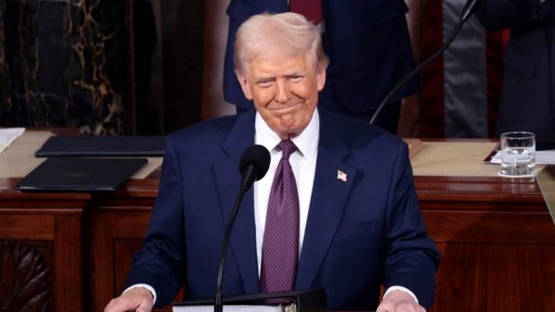 Trump arrives to address US Congress