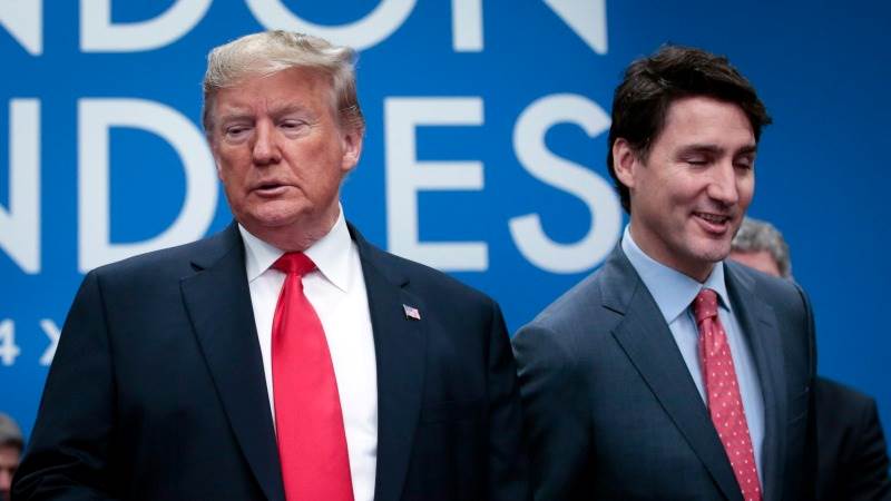 Trump says Trudeau using tariffs to stay in power