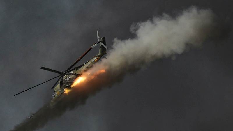 Russian helicopter hits Ukrainian infantry in Kursk border area