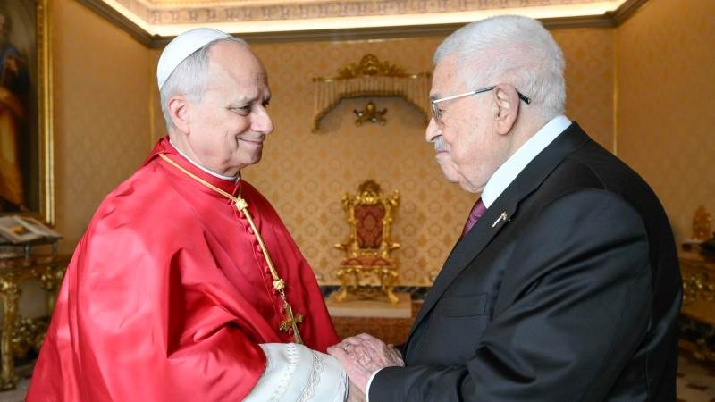 Pope Leo, Abbas discuss Gaza humanitarian situation