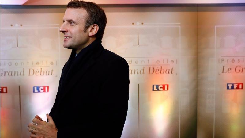 Euro gains as France's Macron wins debate