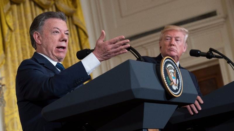 Trump tweets he hosted Colombian president