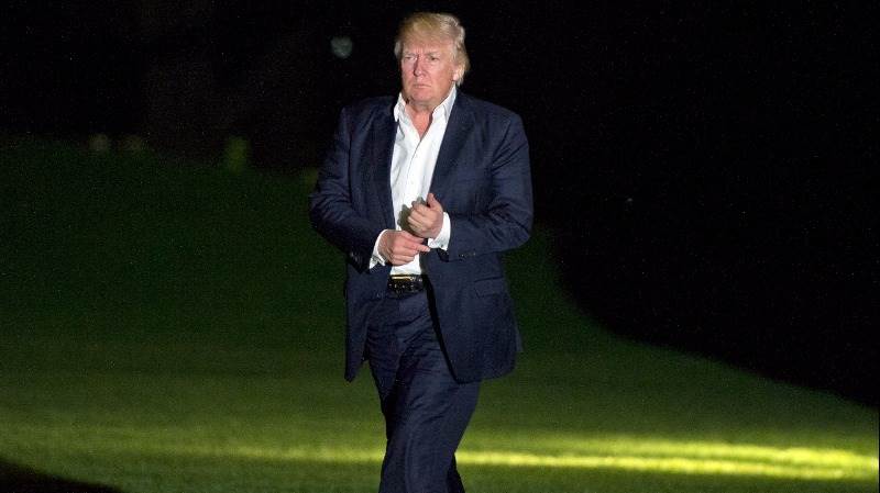 Trump tweets about weekend at USGA