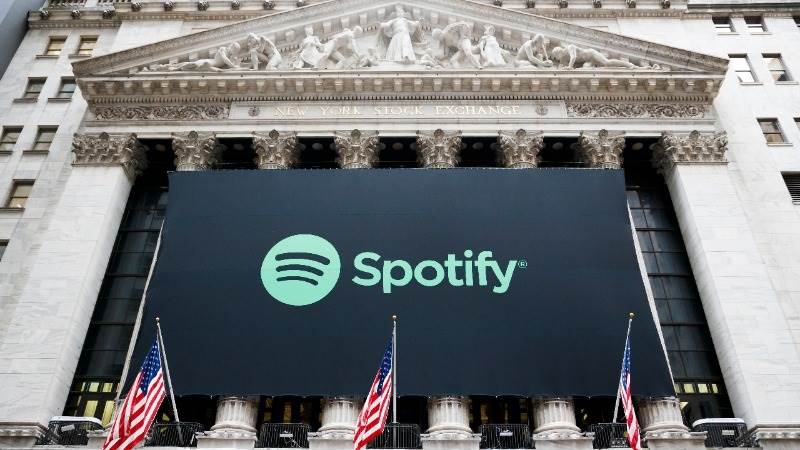 Spotify debuts on NYSE at $165.90 per share
