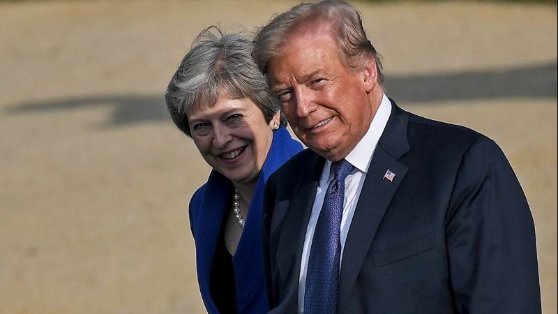 May wants Trump to raise Russia's 'malign behavior' issue with Putin