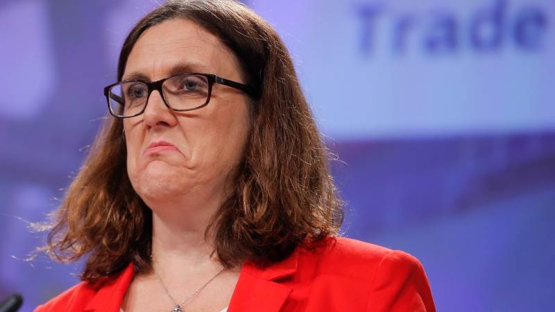 Malmstrom: US, China trade moves irresponsible